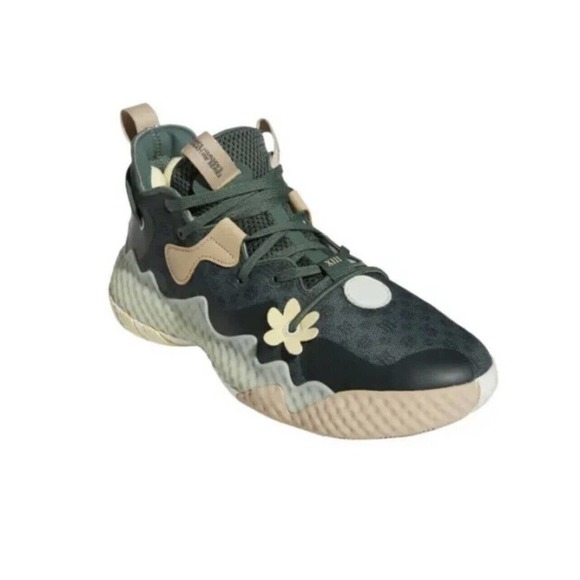 adidas Other - Adidas Harden Vol 6 Green Oxide Monogram Mens Size 5 Green GW9032